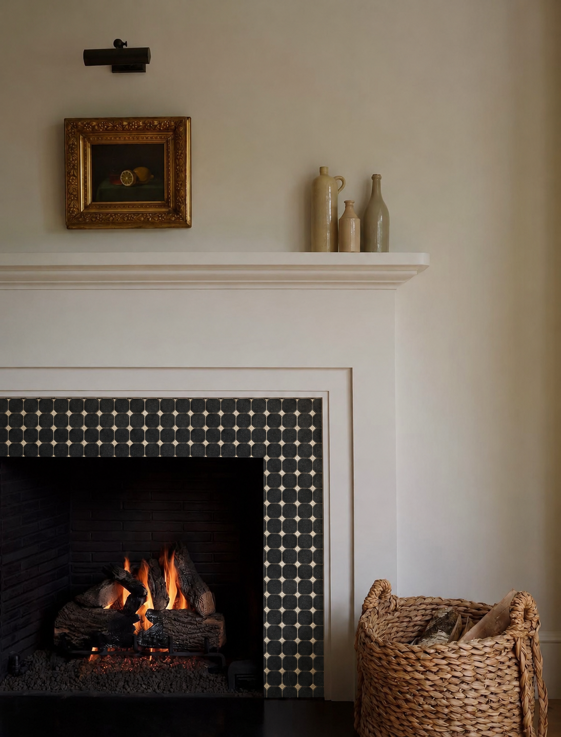 Antique Marble Black Jade